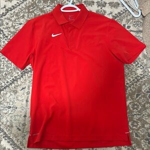Nike Men's Red Polo Shirt
